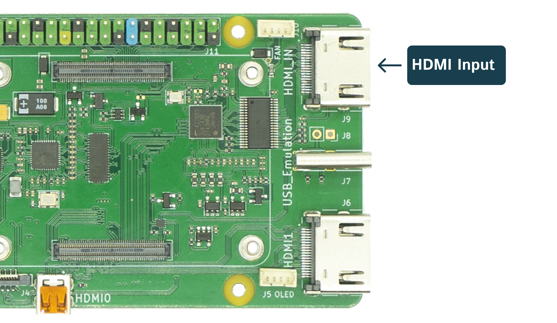 HDMI input indicator
